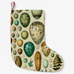 Meia De Natal Pequena Ovos de Pássaros Antigos Arte de Ovos de Peixe Fra