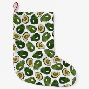 Meia De Natal Pequena Padrão abacado