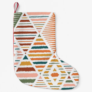 Meia De Natal Pequena Padrão Argyle Tribal Étnico Sem Costura