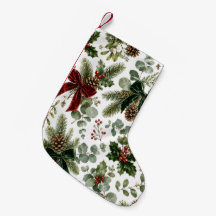 Padrão Botânico de Natal Elegante