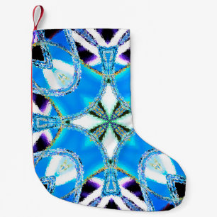 Meia De Natal Pequena Padrão colorido, azulejos cerâmicos e materiais ab