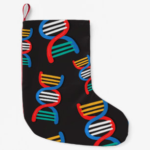 Meia De Natal Pequena padrão de cadeias de dna