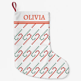 Meia De Natal Pequena Padrão De Caneta Festiva Com Feriado Monograma