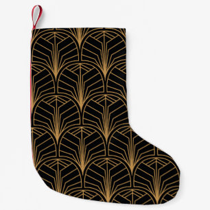 Meia De Natal Pequena Padrão de Deco de Arte Invisível. Bba minimalís