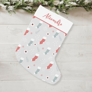 Meia De Natal Pequena Padrão de estoque de natal estoque de nome persona