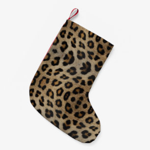 Meia De Natal Pequena padrão de impressão de peles de animais na moda-le