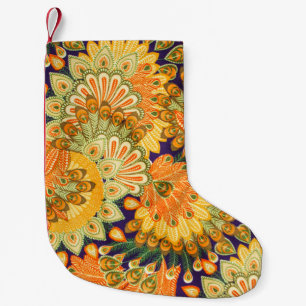 Meia De Natal Pequena Padrão de pano de vindima: textura aproximada.