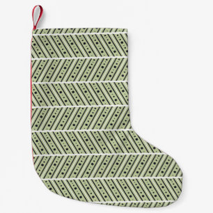 Meia De Natal Pequena Padrão decorativo de mão sem costura. Et