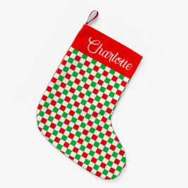 Meia De Natal Pequena Padrão do Verificador de Feriados Personalizado Ve