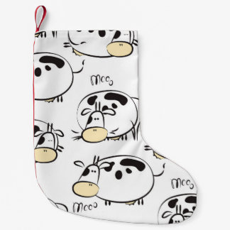 Meia De Natal Pequena Padrão engraçado com animais infantis. Vintage cli