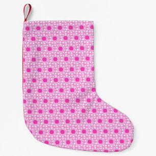 Meia De Natal Pequena Padrão Floral Fofo