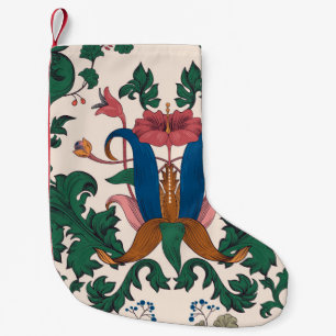 Meia De Natal Pequena Padrão floral uniforme de vindima. Art nouveau fl