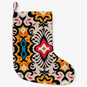 Meia De Natal Pequena Padrão sem costura com ornamento paisley