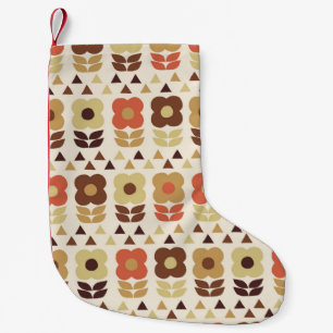 Meia De Natal Pequena Padrão sem descontinuidades das flores retrorrefl