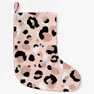 Meia De Natal Pequena padrão sem descontinuidades do leopardo abstrato