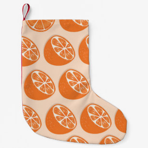 Meia De Natal Pequena Padrão sem fruta.