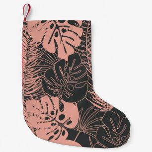 Meia De Natal Pequena Padrão tropical sem costura de verão com monster