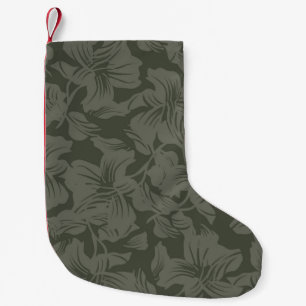Meia De Natal Pequena Padrão verde Floral sem soldadura abstrato,