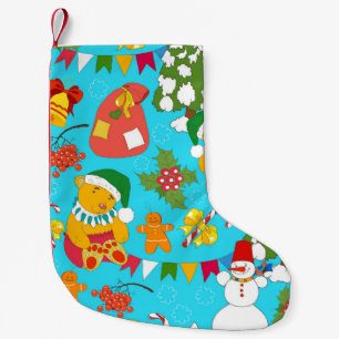 Meia De Natal Pequena Padrões De Amizade Para Crianças.