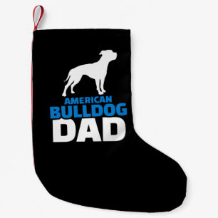 Meia De Natal Pequena Pai Americano Premium Presente Para O Amor Do Bull