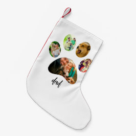 Meia De Natal Pequena Pai dia de os pais | Colagem de Fotografias de Imp