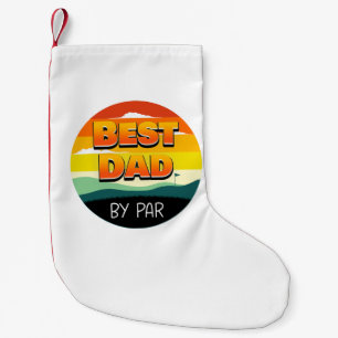 Meia De Natal Pequena Pai Golfer Melhor Pai De Par
