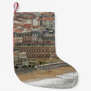 Meia De Natal Pequena Paisagem de praia França: O antigo resort costeir