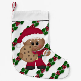 Meia De Natal Pequena Pão-de-Pão-de-Pão-Natal