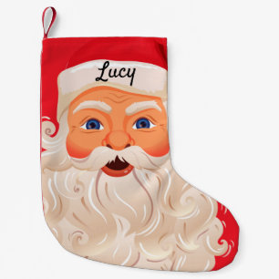 Meia De Natal Pequena Papai Noel
