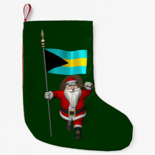 Meia De Natal Pequena Papai Noel, Alferes Das Bahamas