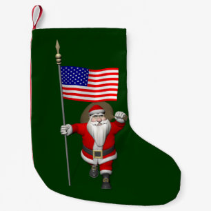 Meia De Natal Pequena Papai Noel, Alferes Dos Estados Unidos