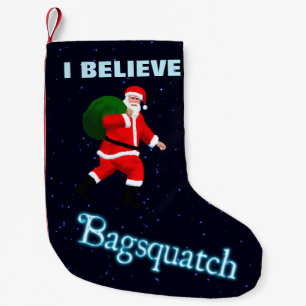 Meia De Natal Pequena Papai Noel - Bagsquatch