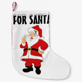 Meia De Natal Pequena Papais noeis de Natal sorridentes