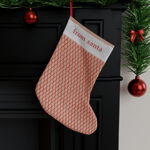 Meia De Natal Pequena Papais noeis Malditos Faux Fishnet Nice