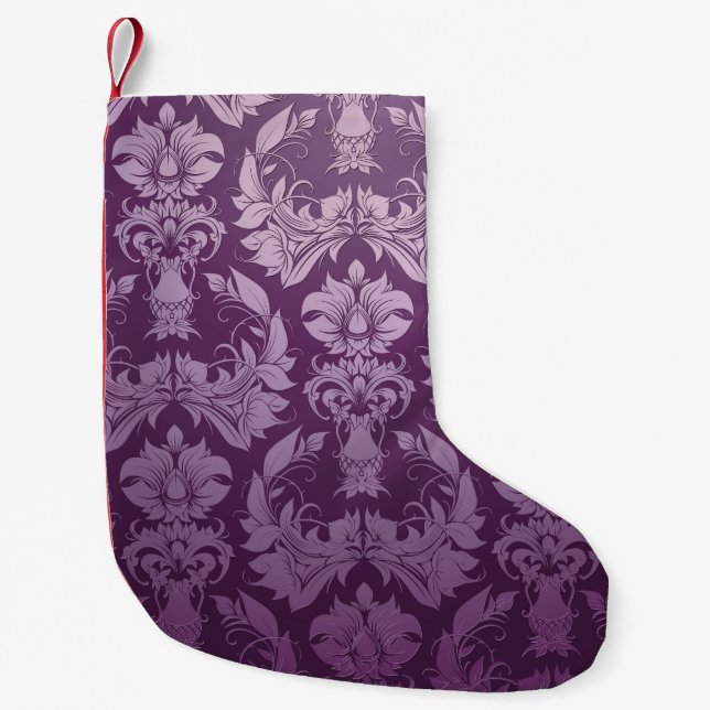 Meia De Natal Pequena Papel de parede clássico: Design de imagem sem cos (Frente)