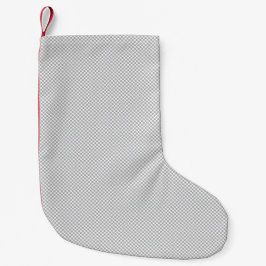 Meia De Natal Pequena Papel de Presente Cinza com Padrão de Natal Modern