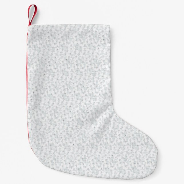 Meia De Natal Pequena Papel de Presente Escandinavo Personalizado (Frente)