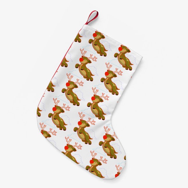 Meia De Natal Pequena Parada de Natal - Dicas Personalizadas DIVERTIDAS (Frente (Pendurada))