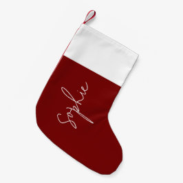 Meia De Natal Pequena Parada de Natal Red Plush,Personalizado