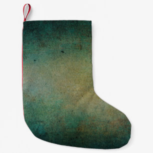 Meia De Natal Pequena Parede azul de gradiente de textura verde