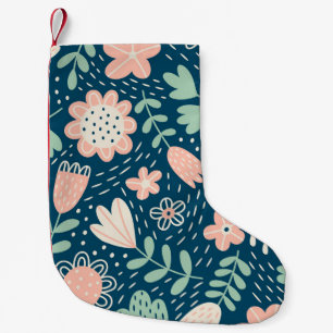 Meia De Natal Pequena Parede de tijolos colorida texturizada em laranja,