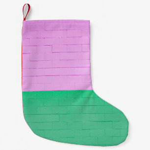 MEIA DE NATAL PEQUENA PAREDE PINTA E VERDE PINTADA