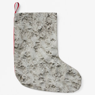 Meia De Natal Pequena Parede pintada branca
