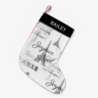 Paris Joyeux Noel Personalizou o Stocks de Natal