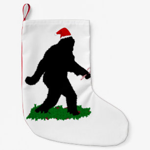 Meia De Natal Pequena Passou o Natal no Squatchin