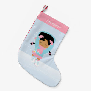 Meia De Natal Pequena Patinador de desenho pequeno e bonito personalizad
