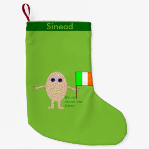 Meia De Natal Pequena Patriotic Irish Egg Custom Stocks