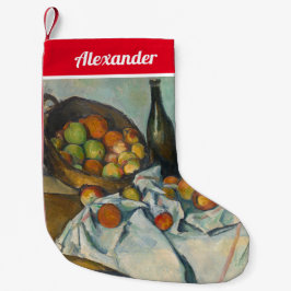 Meia De Natal Pequena Paul Cezanne - A Cesta das Maçãs