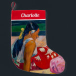 Meia De Natal Pequena Paul Gauguin - Mulheres taitianas na praia<br><div class="desc">Tahitian Women on the Beach - Paul Gauguin,  Oil on Canvas,  1891</div>
