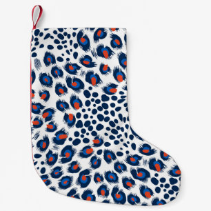 Meia De Natal Pequena Pele-leopardo: padrão perfeito de colheita.